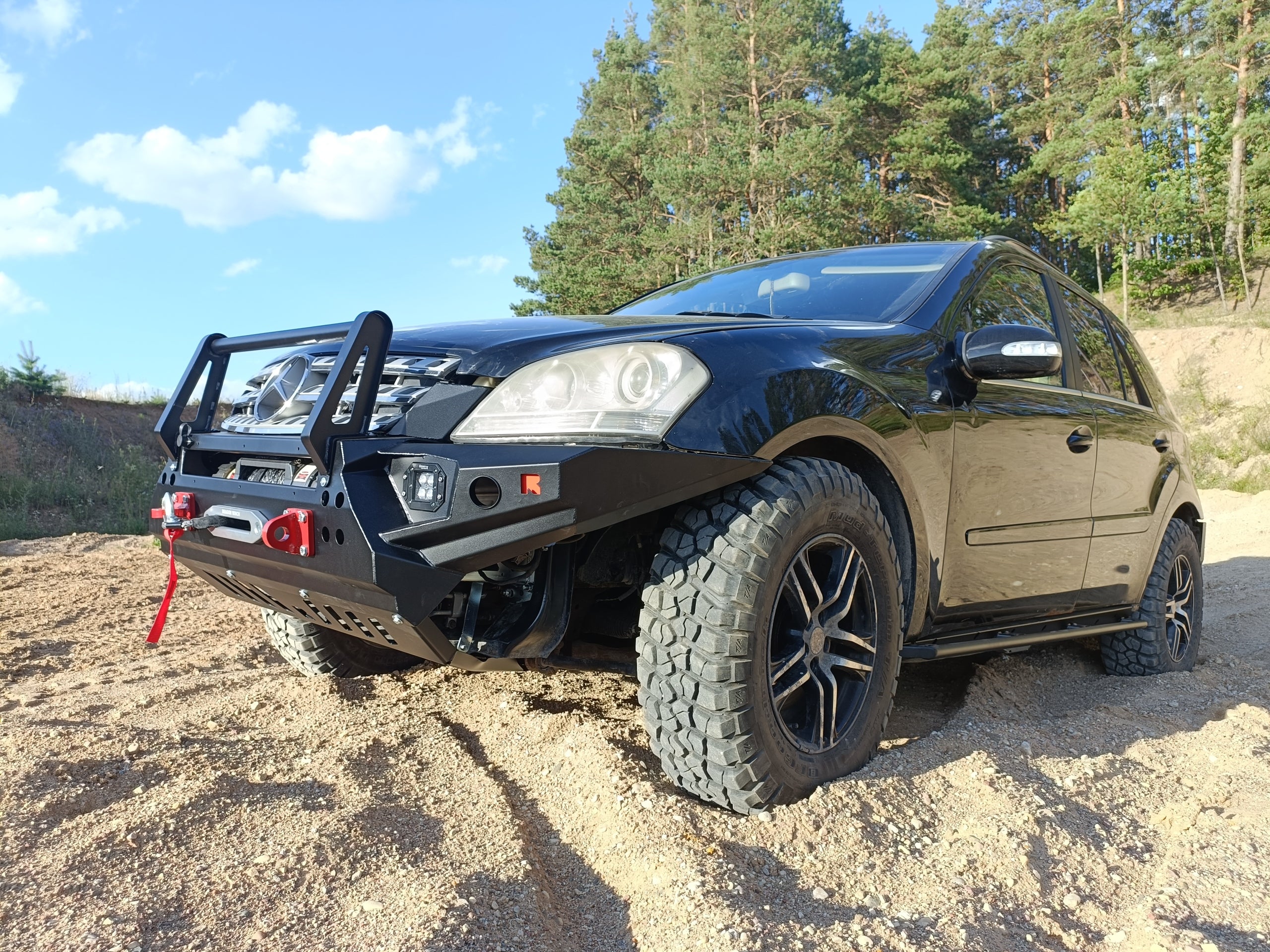 Rockslider Seitenschweller-Schutzrohre Mercedes ML