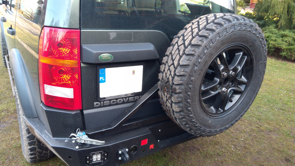 Spare Wheel Carrier – Land Rover Discovery 3 Steel Bumper