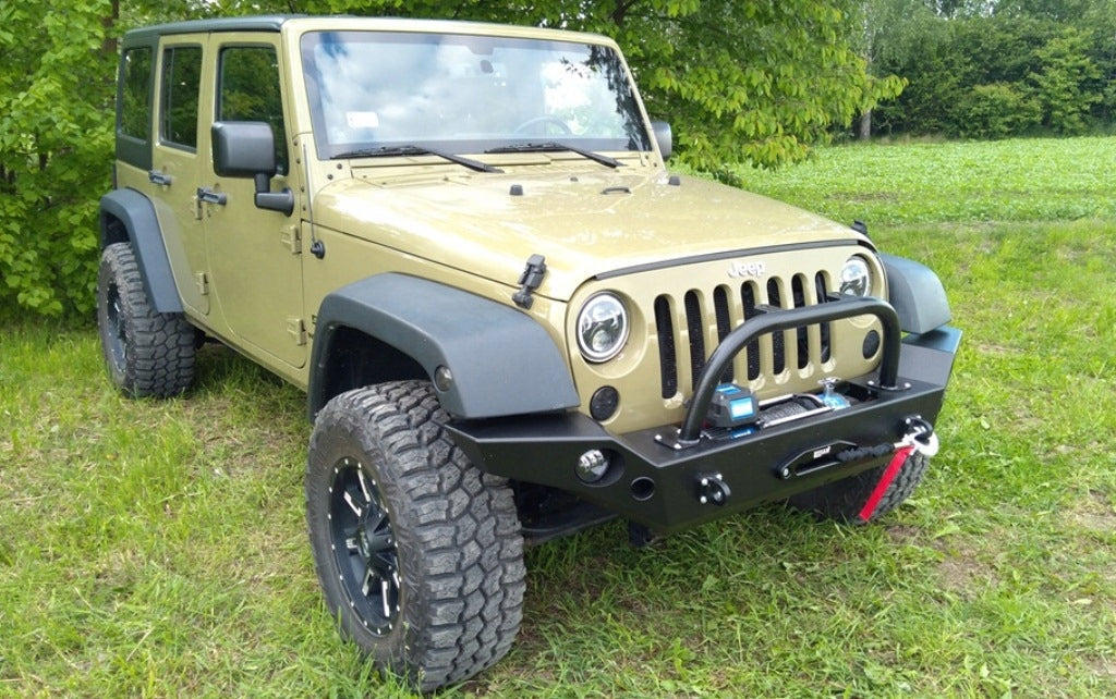 Winch Bumper with Bull Bar Front Jeep Wrangler JK JKU