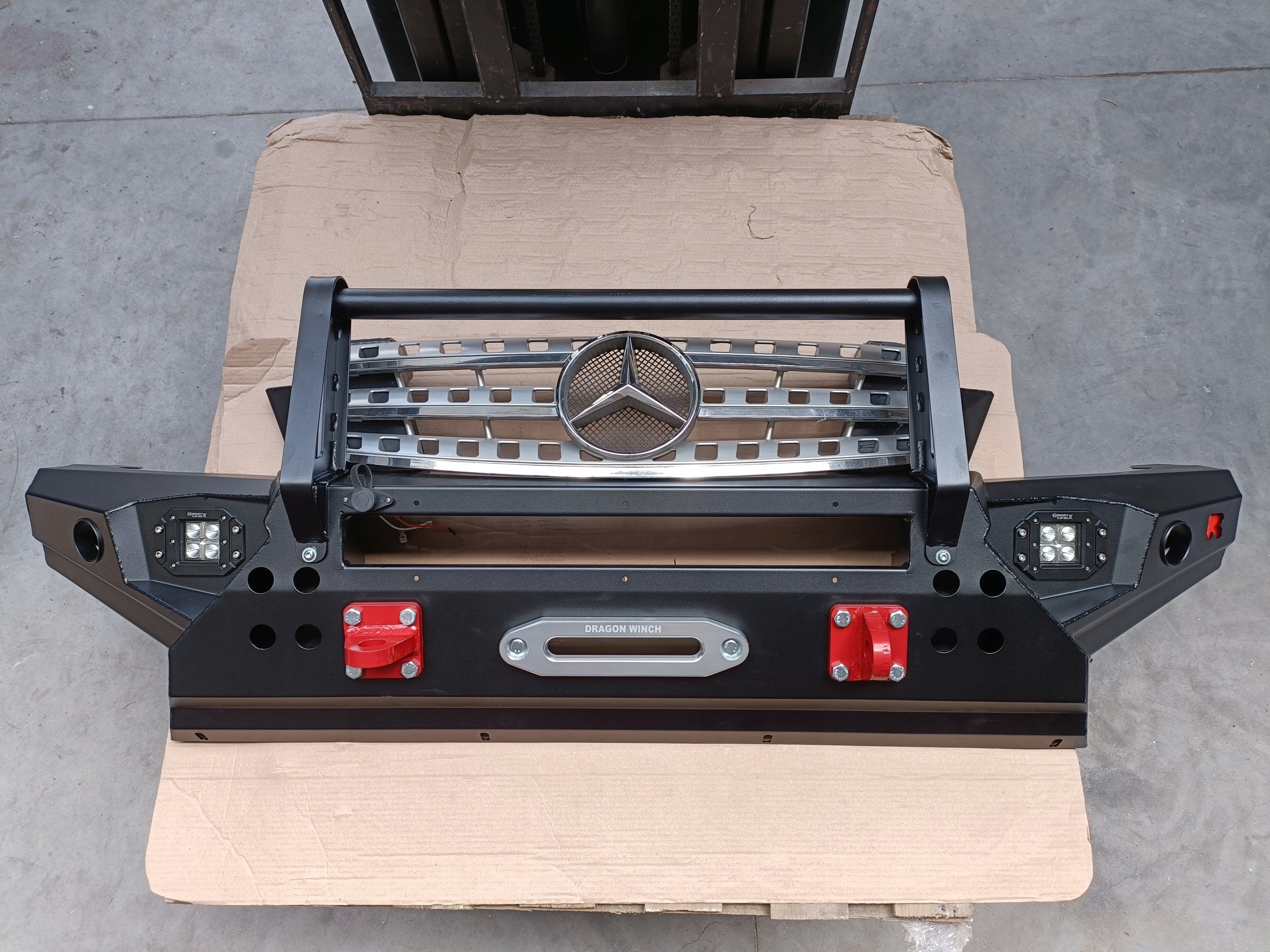 Seilwindenstoßstange mit Bullbar Mercedes W164 M Klasse ML