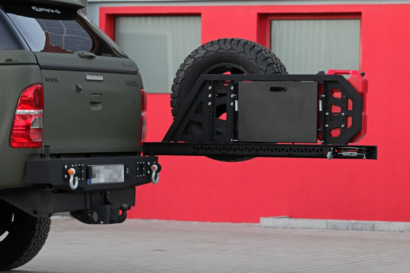Support de roue de secours pour pare-chocs MorE 4x4 Pick-up