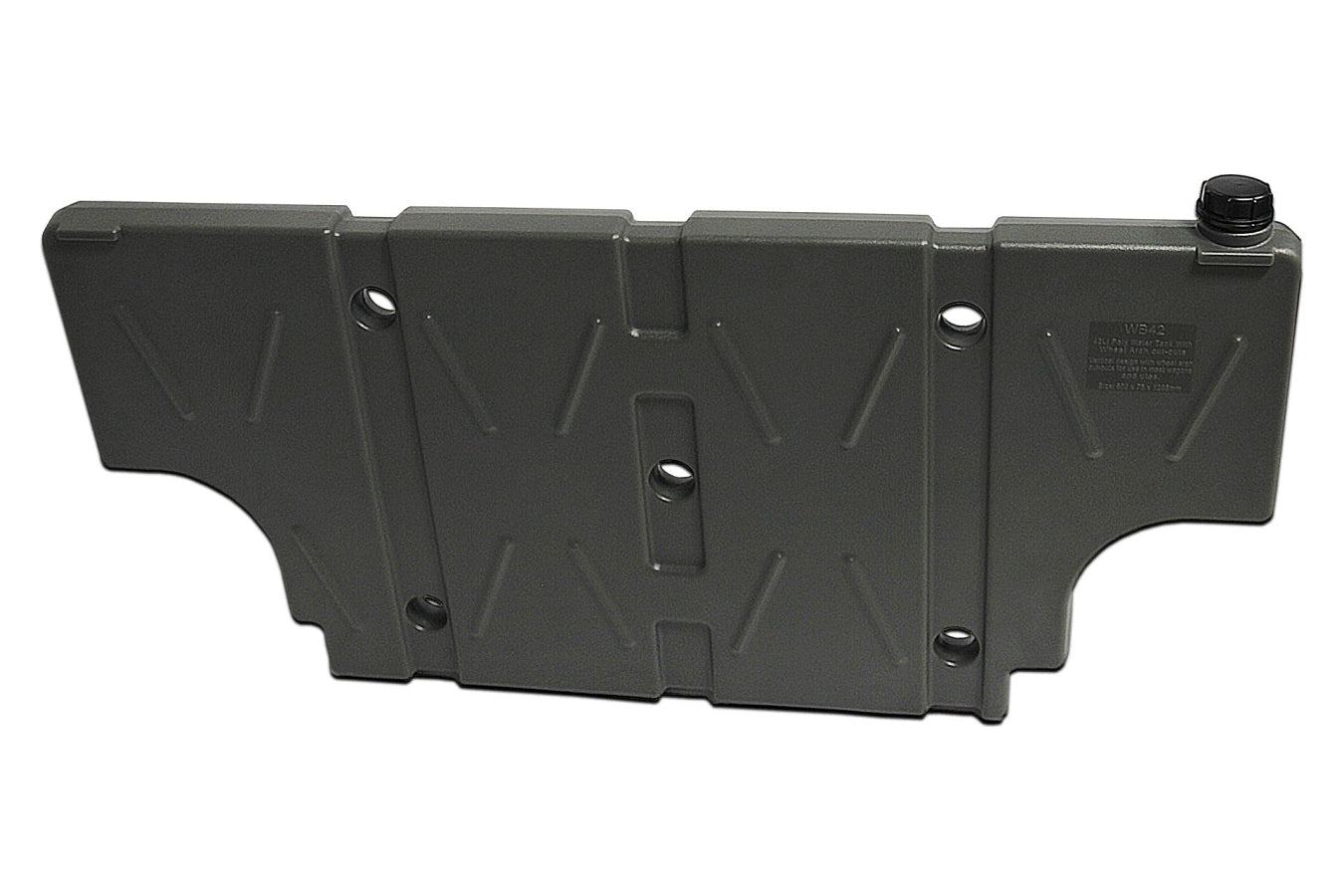 Réservoir d'eau plat 42L (LLDPE) Gris pour l'intérieur (derrière la banquette arrière)