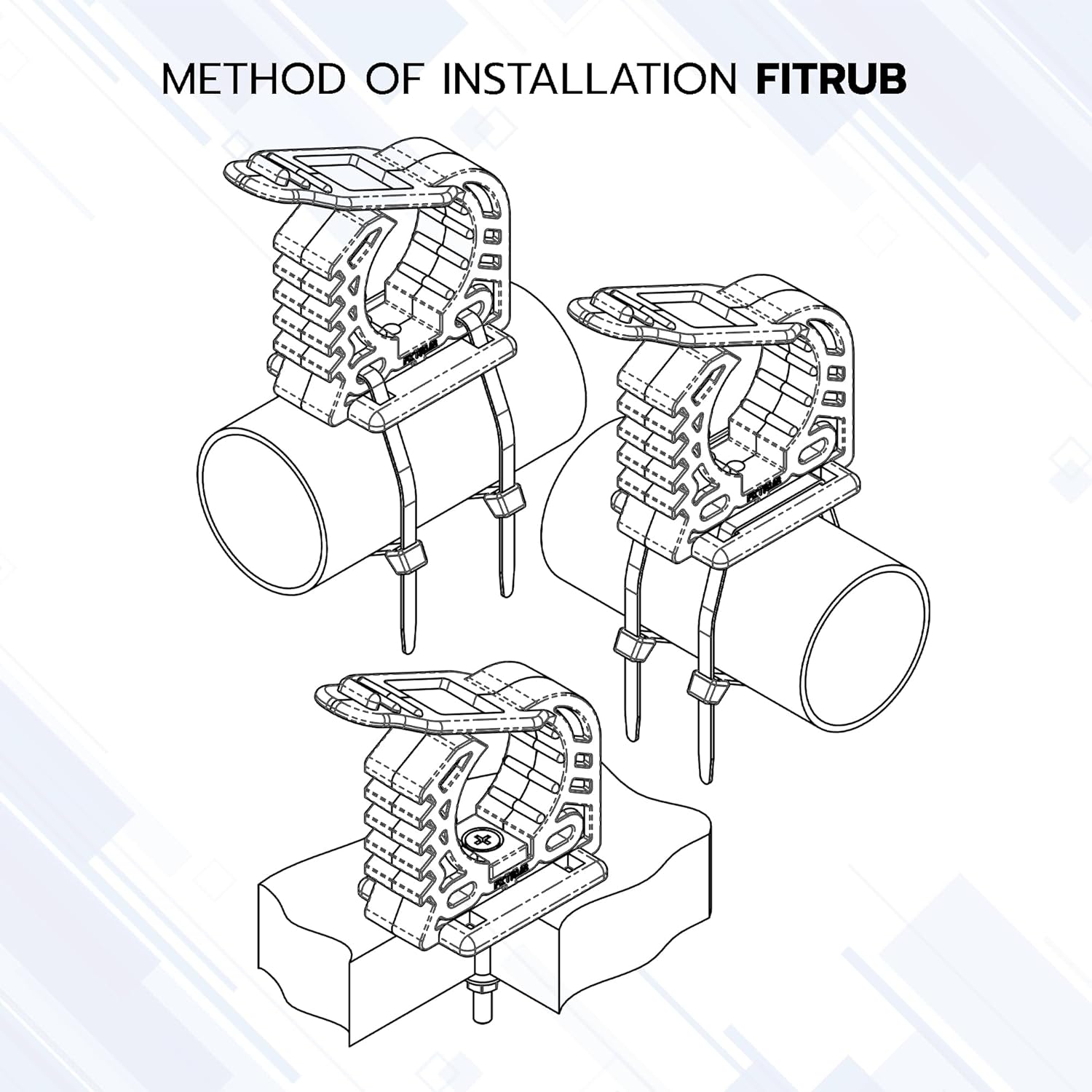 FITRUB locking bearing 22-31 mm clamp