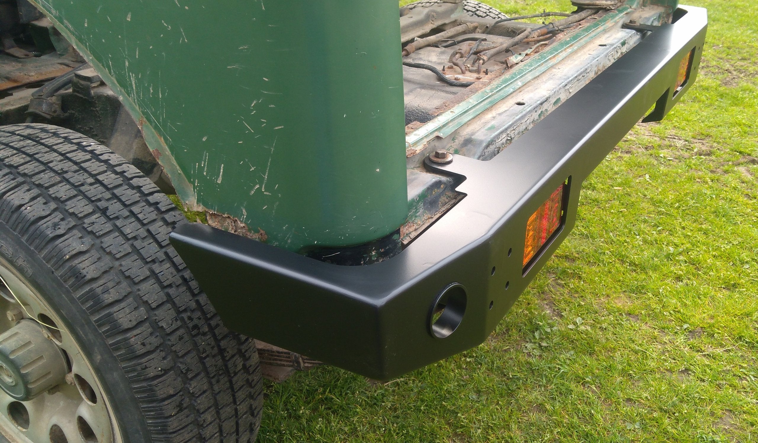 Steel Rear Bumper Suzuki Samurai