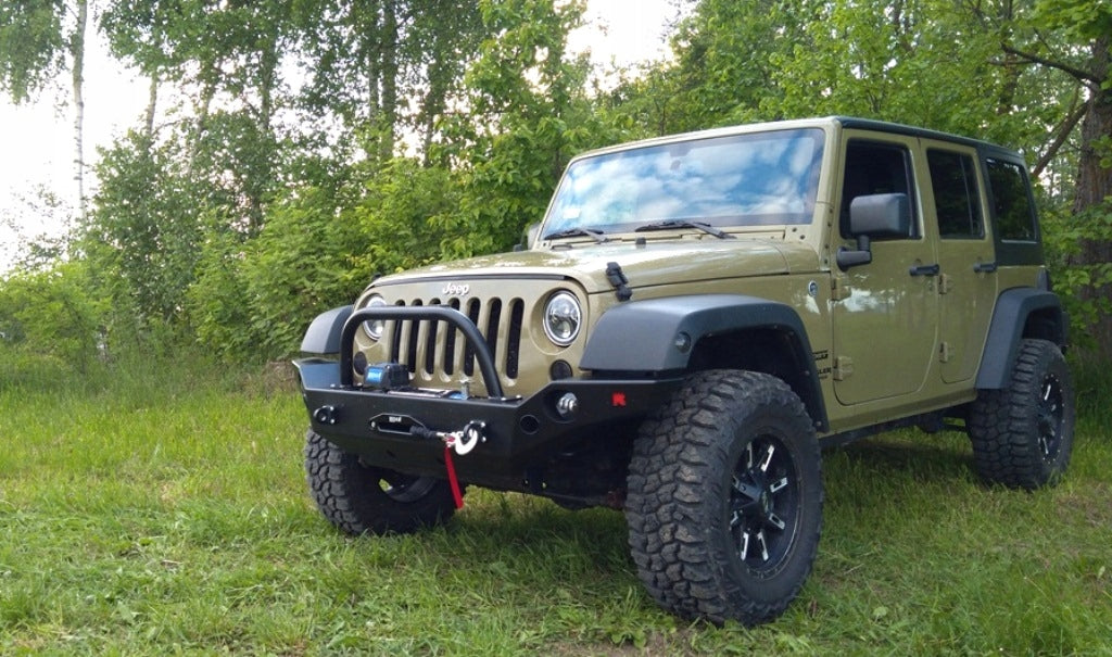 Winch Bumper with Bull Bar Front Jeep Wrangler JK JKU