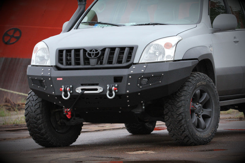 Aluminium Unterfahrschutz Motor & Lenkung Toyota Land Cruiser J120 für Seilwindenstoßstange
