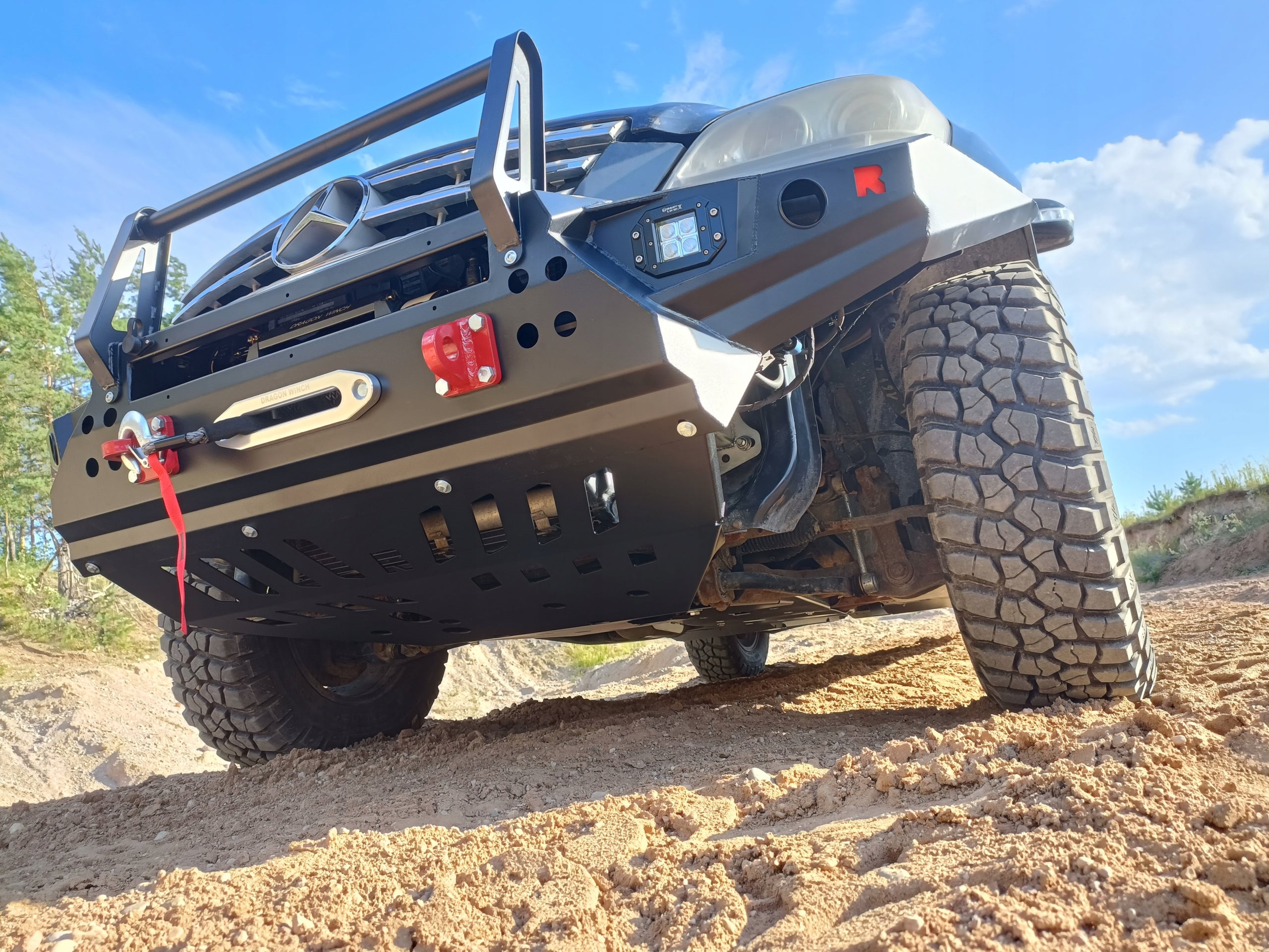 Pare-chocs treuil avec pare-buffle Mercedes W164 Classe M ML