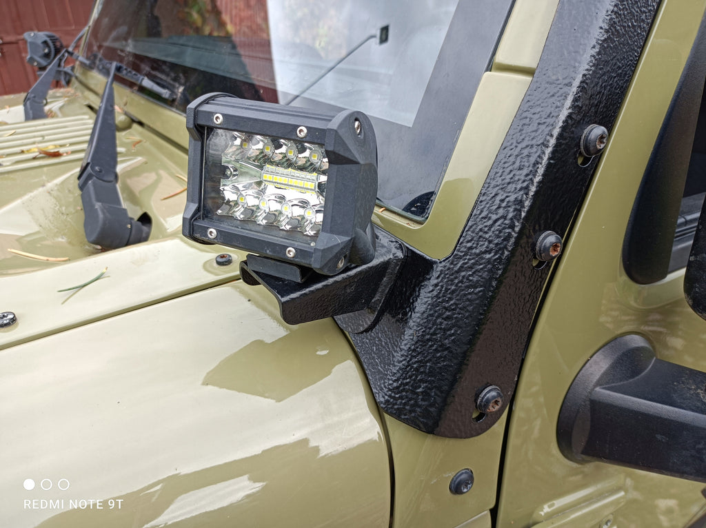 Combination Mount 52" LED Bar & Auxiliary Lights – Jeep Wrangler JK JKU