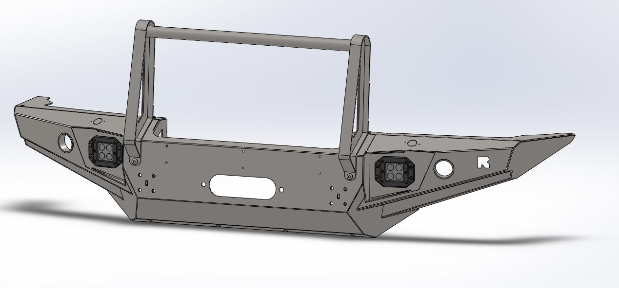 Pare-chocs avec treuil et barre de protection avant Hyundai Galloper