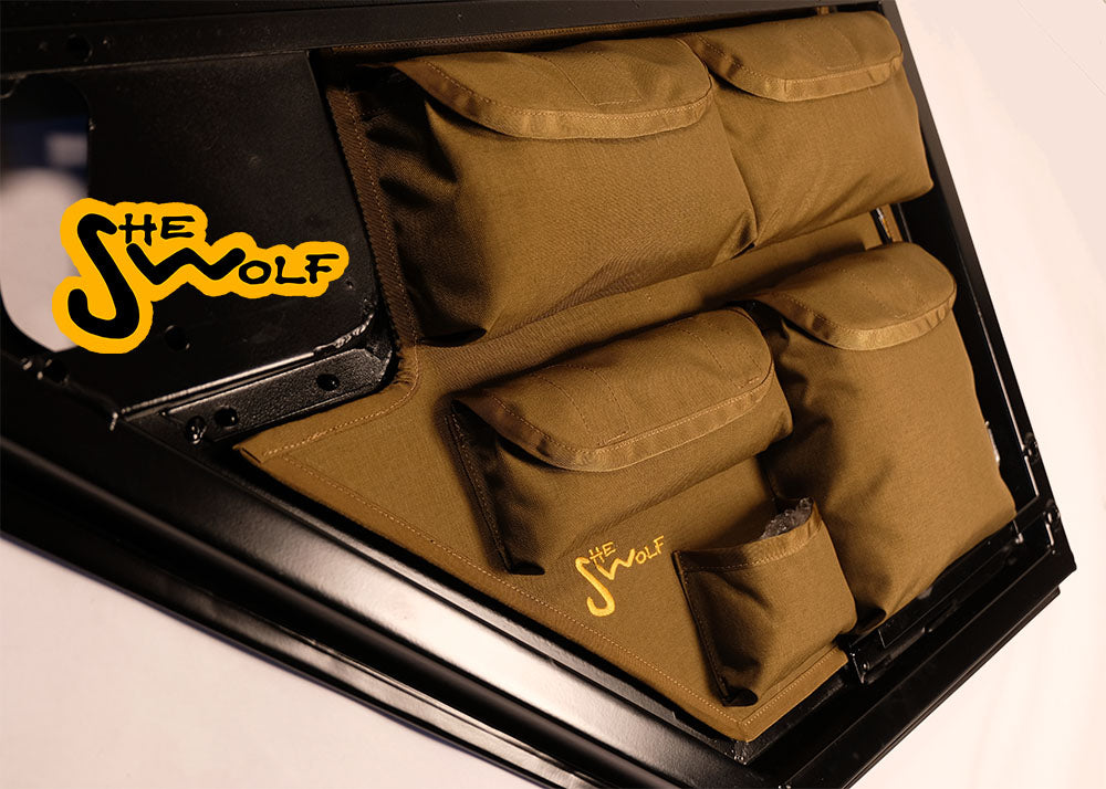 Compartiment de rangement de porte arrière, compatible avec les Land Rover Defender séries 90 et 110.