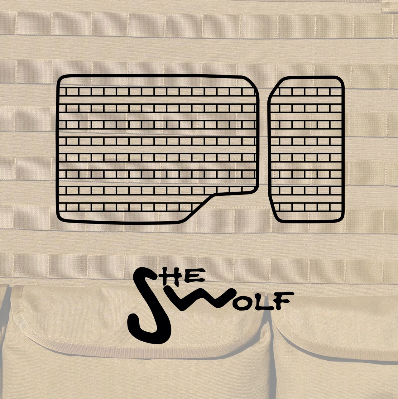 Panneau MOLLE pour vitre de porte arrière INEOS GRENADIER