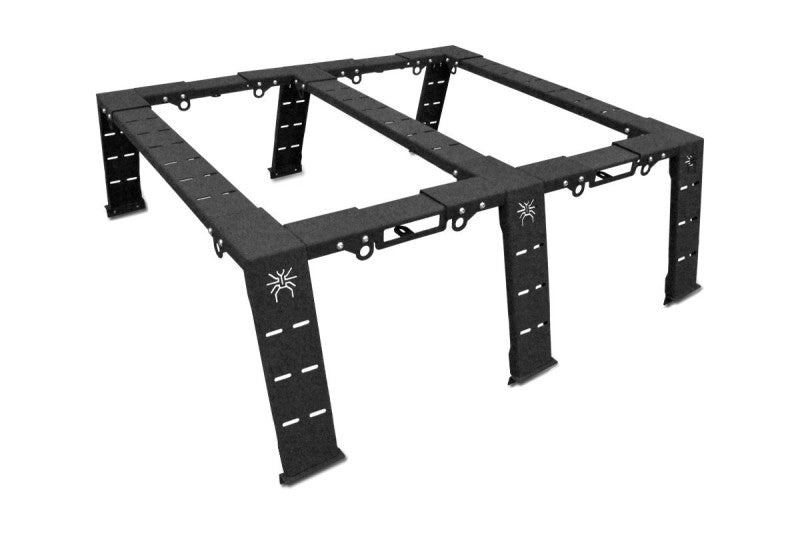 MorE 4x4 Bed Rack Mark II mittel für offene Pickup-Ladefläche mit Panels – Ansicht 1