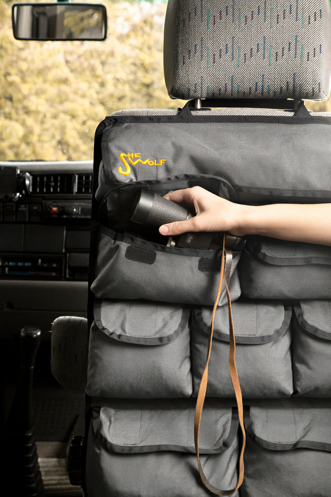 SHE-WOLF rear seat organizer for Mitsubishi Pajero 4 (2006–2017)