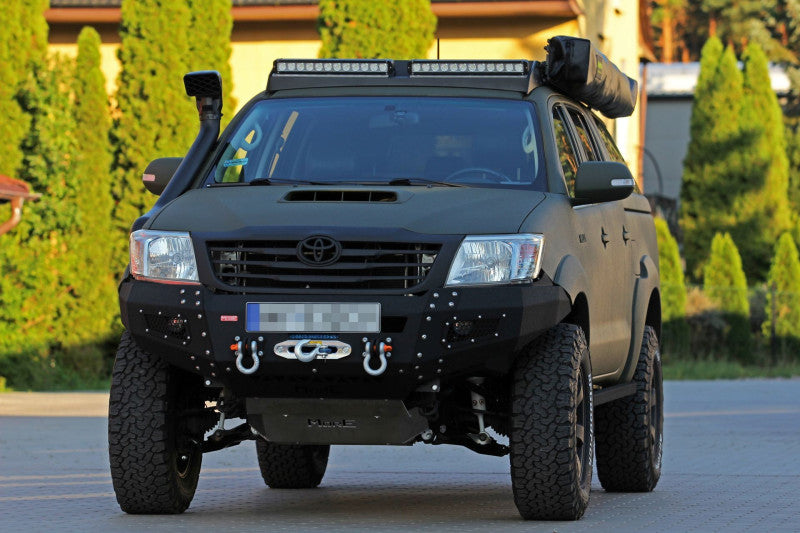 Stahl Unterfahrschutz Motor & Lenkung Toyota Hilux 7 Vigo 2005-2011 mit MO-Z010 Stoßstange