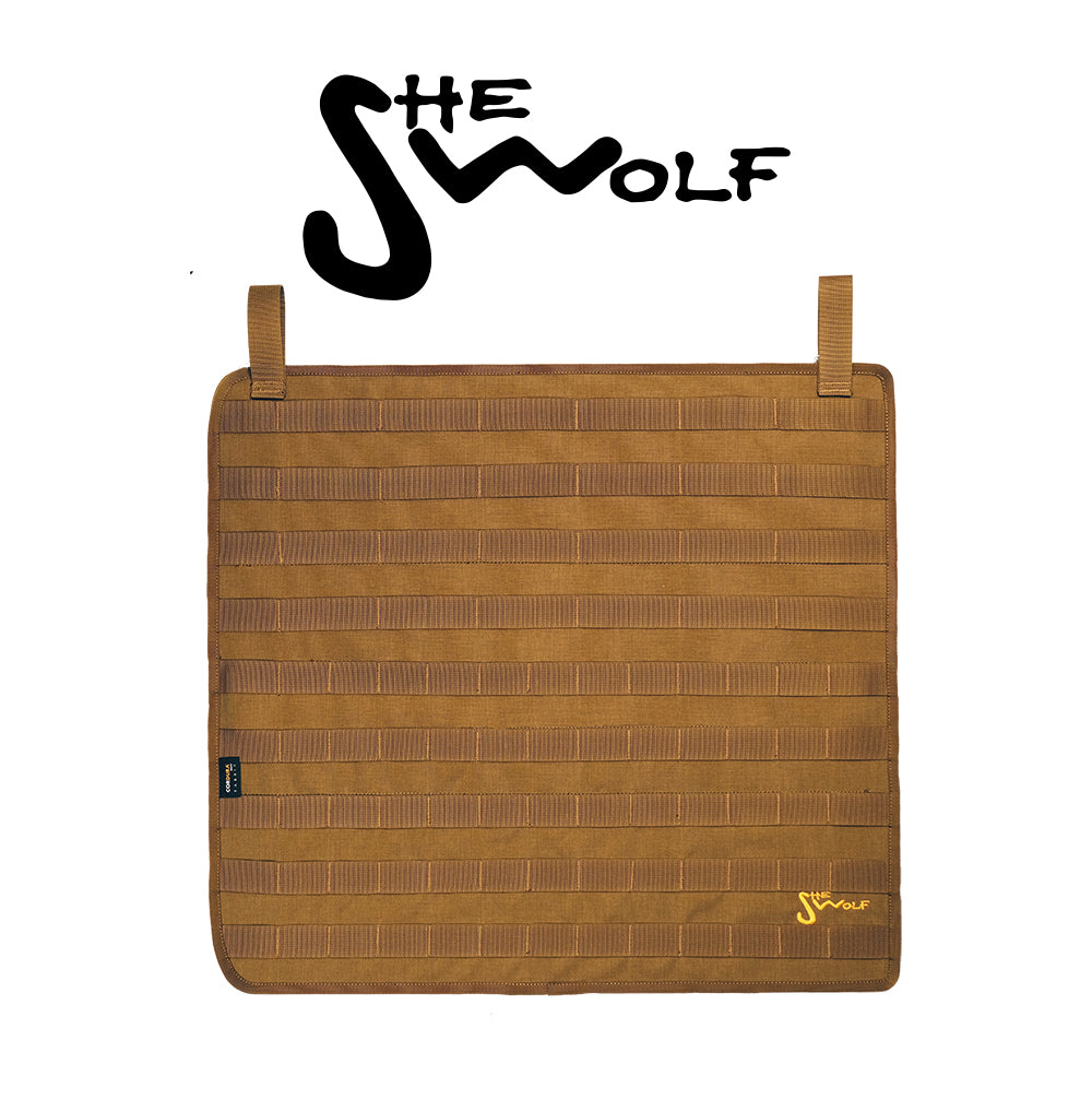 Panneau SHE-WOLF MOLLE pour vitre centrale gauche (demi-vitre) de VW T4