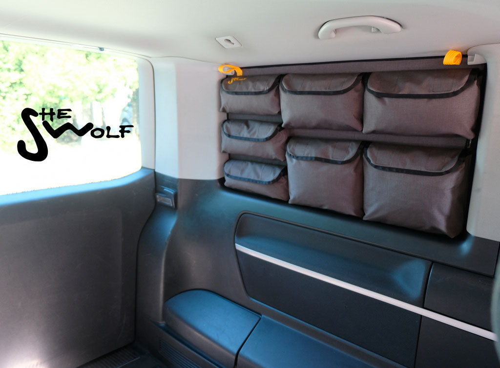 Window pockets, side window organizer for VW T5 SHORT